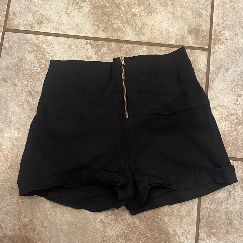 Black high waisted shorts